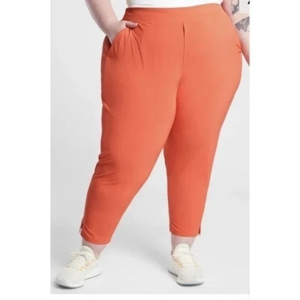 Athleta Brooklyn Ankle Pants Orange size 18